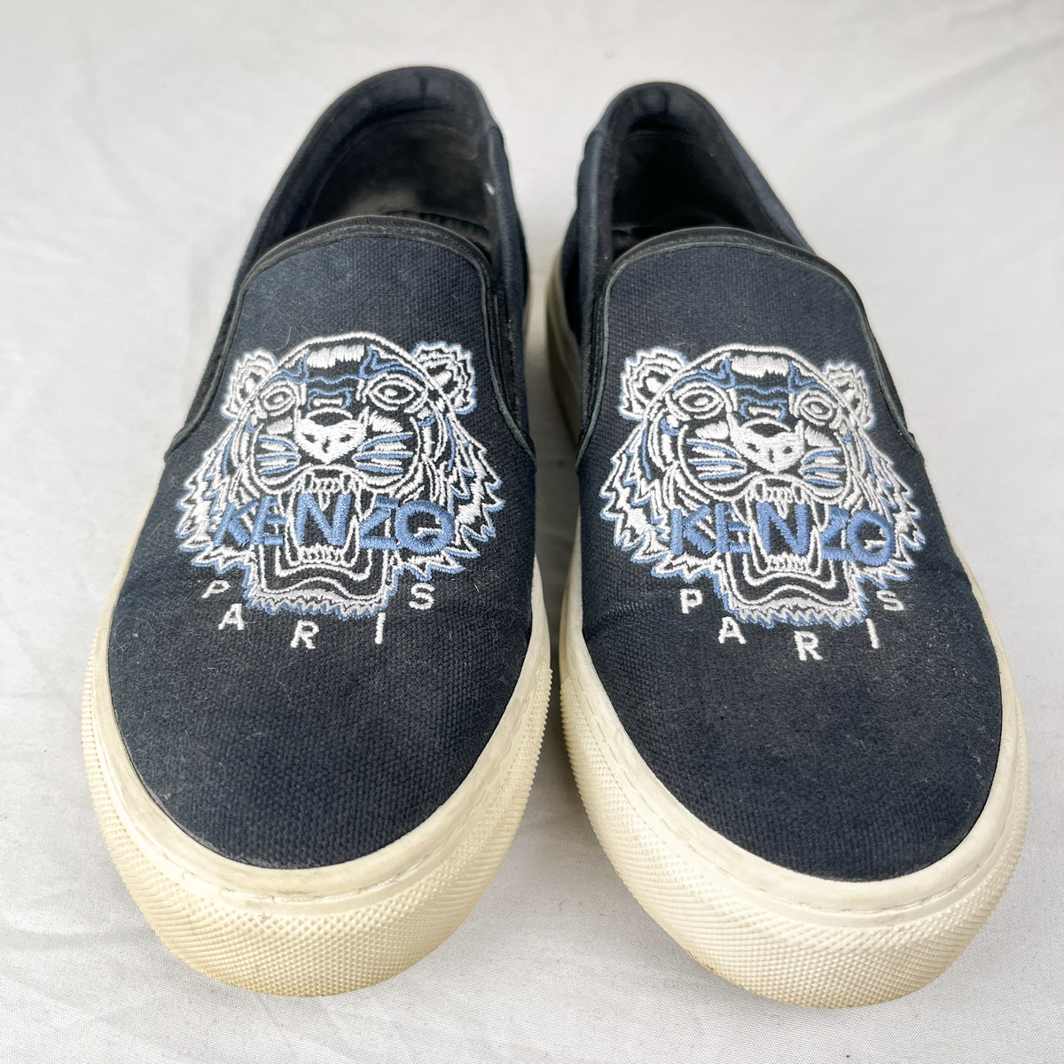 kenzo tiger slip on sneakers
