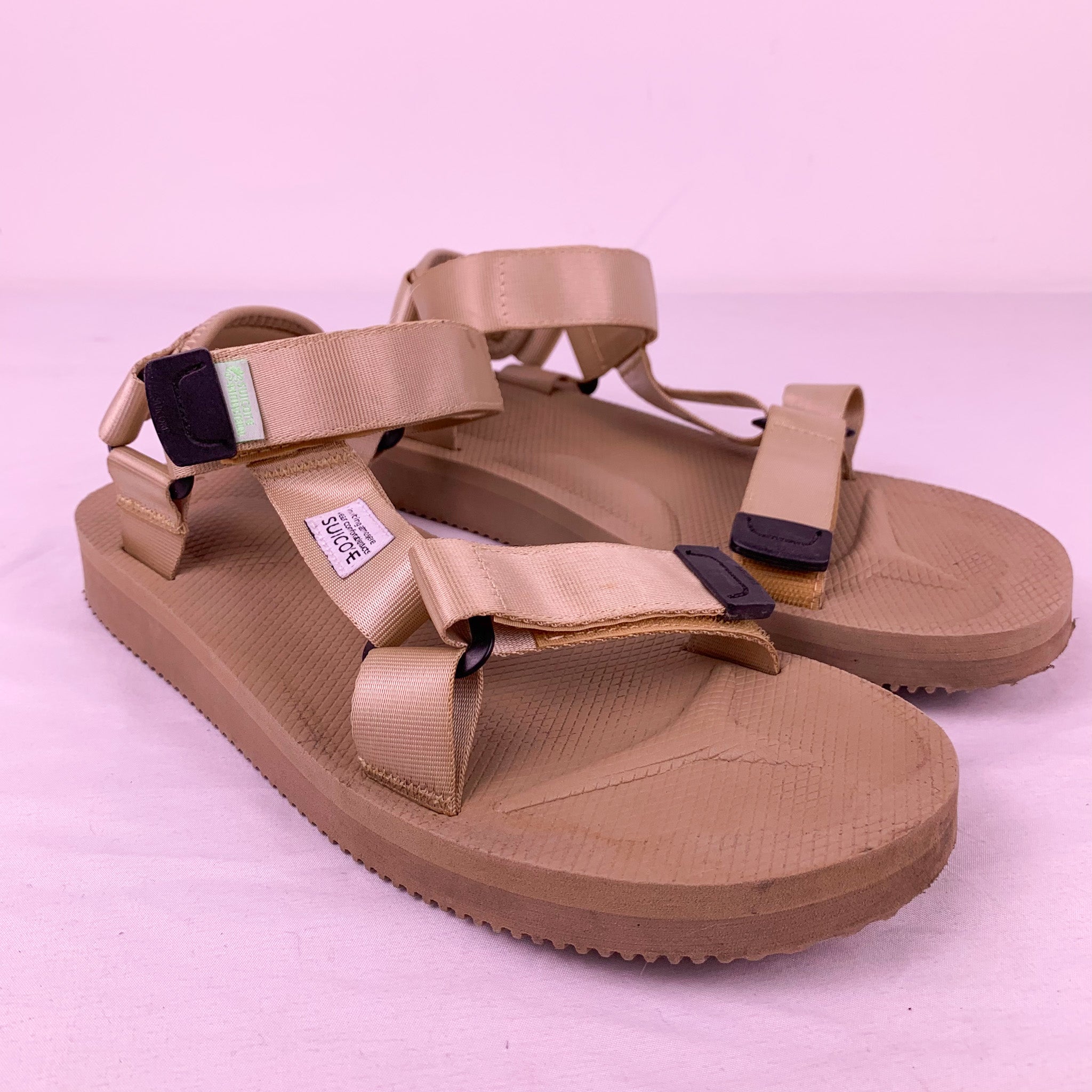 Suicoke DEPA-Cab Beige Strap Sandals (7) – Double Take