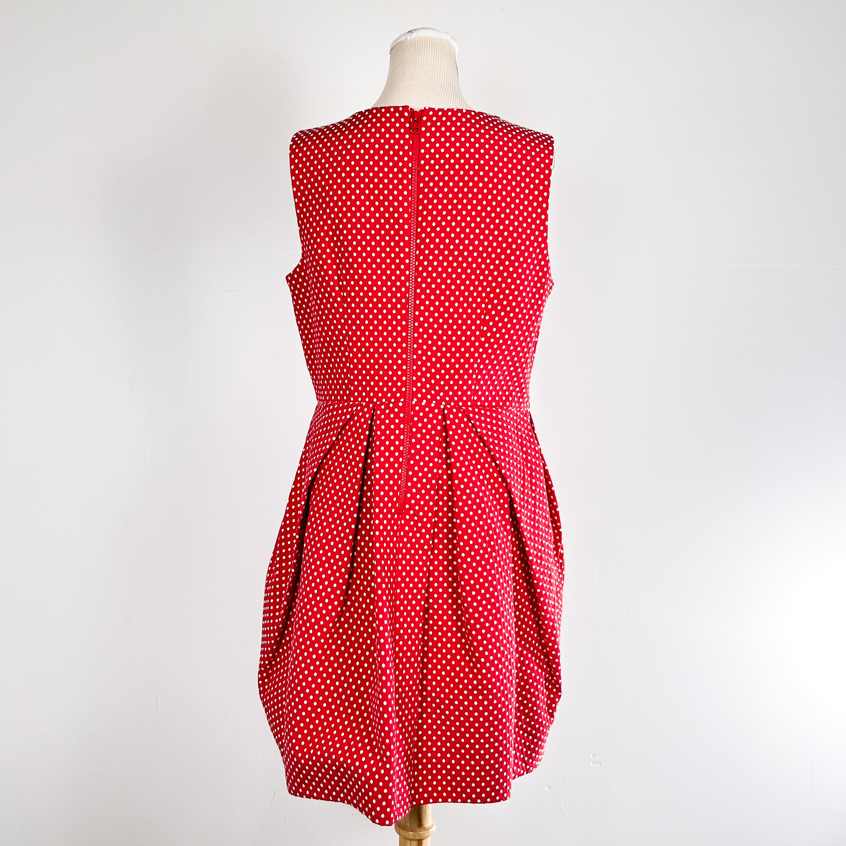 Pink and red on sale polka dot dress