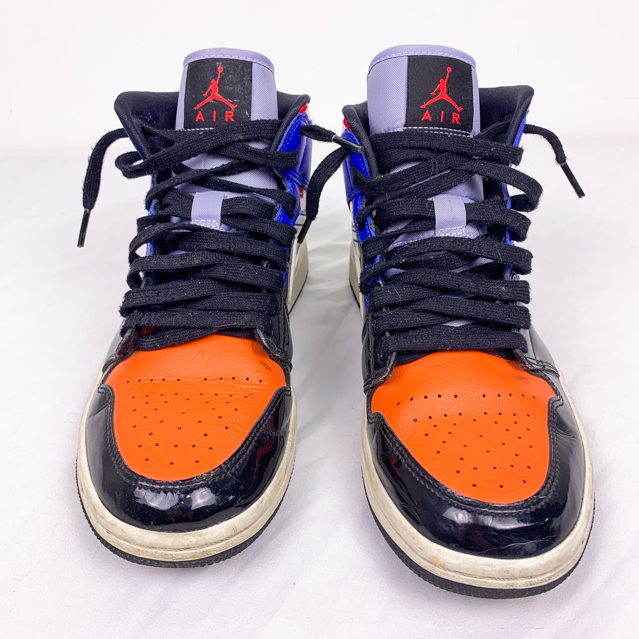 air jordan 1 mid multicolor patent