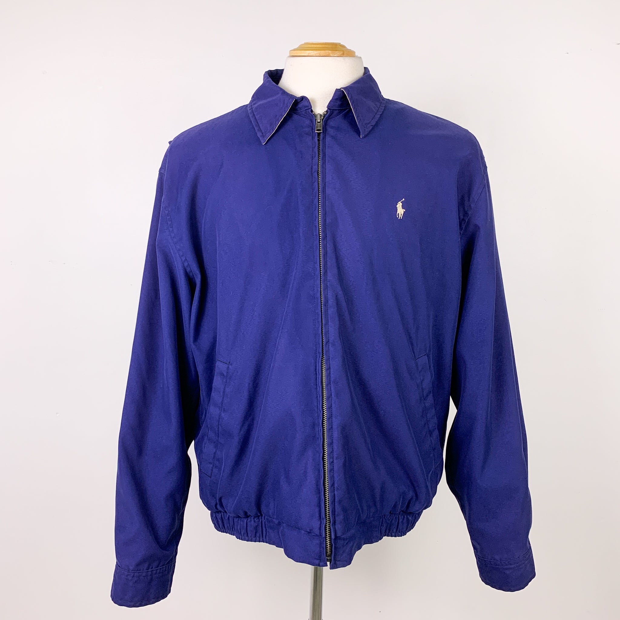 Polo Golf Ralph Lauren ネイビー ジャケット Ralph Lauren Polo Golf Zip-Up Navy Harrington Jacket (Medium