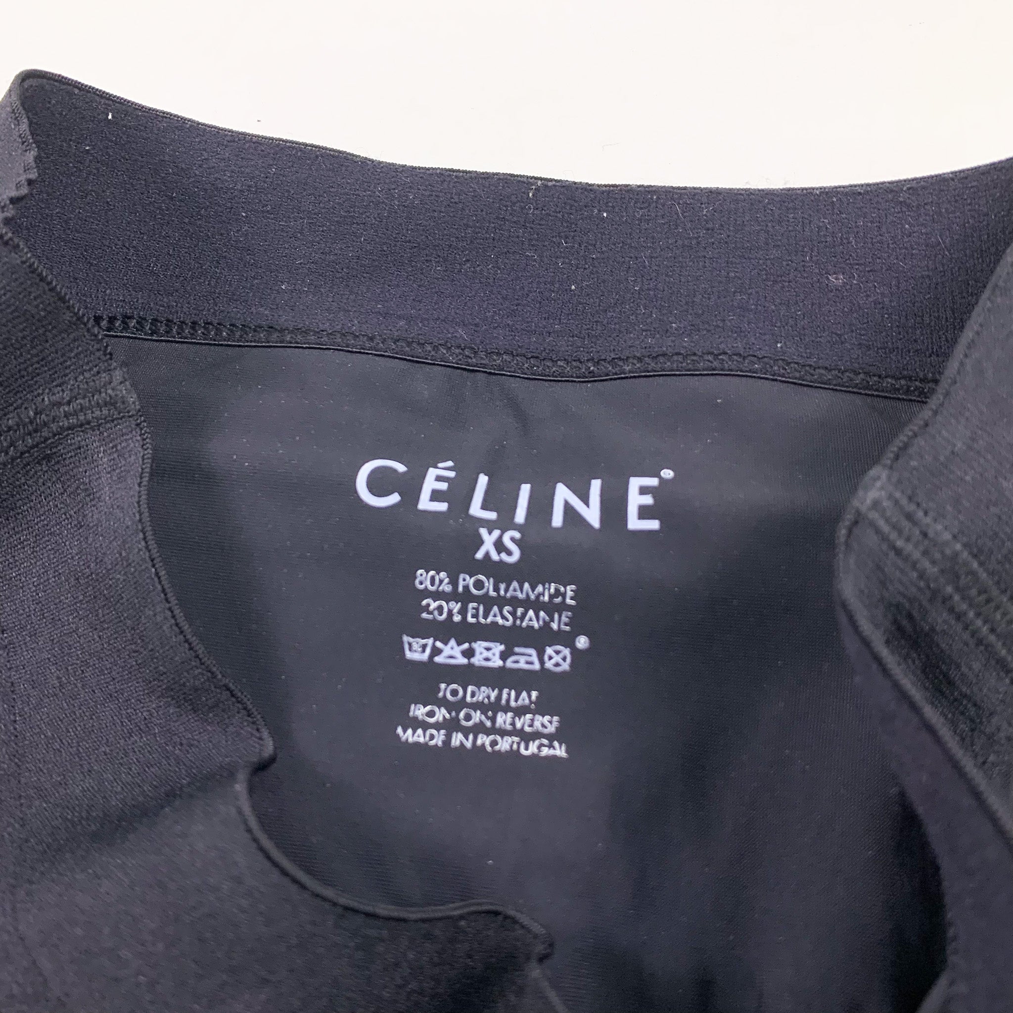 Celine Zipper Strap Black Leggings (X-Small) – Double Take