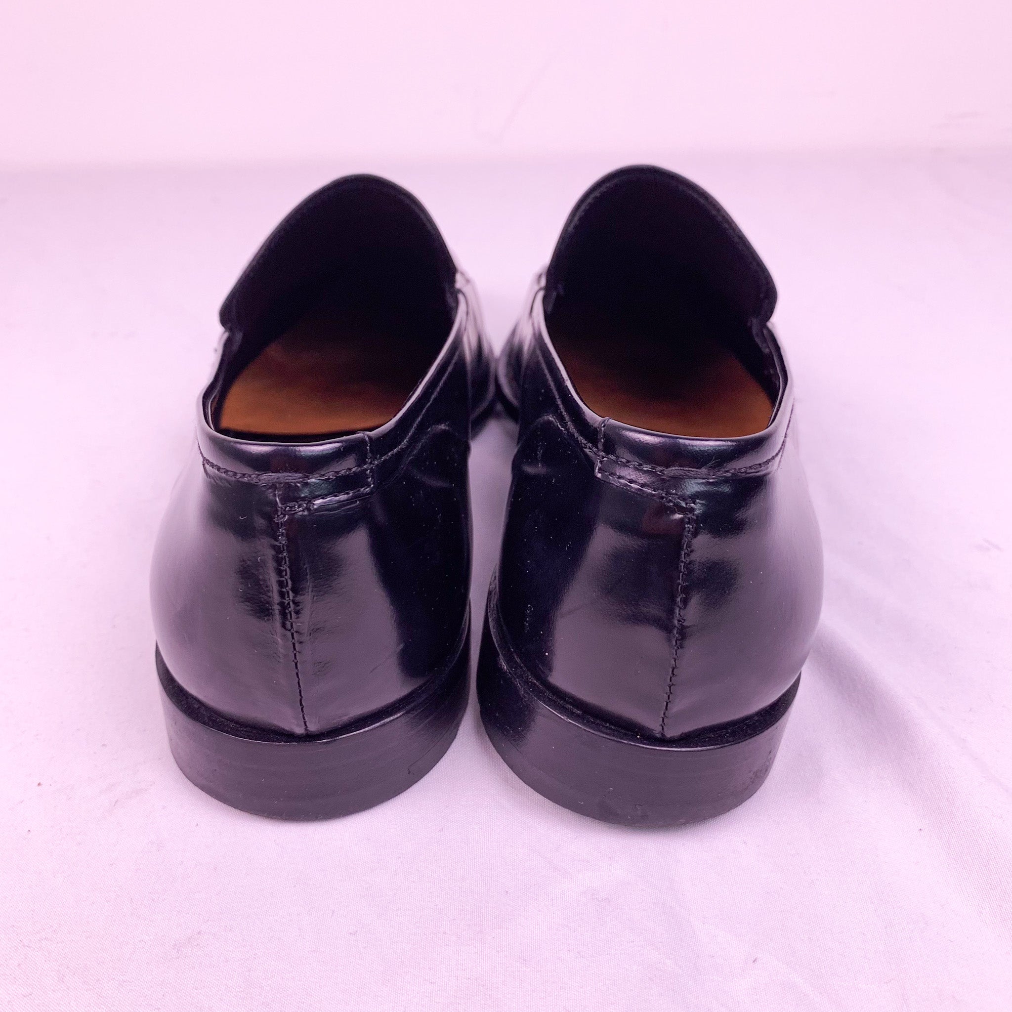 Prada Square Toe Leather Slip-On Loafers (9) – Double Take