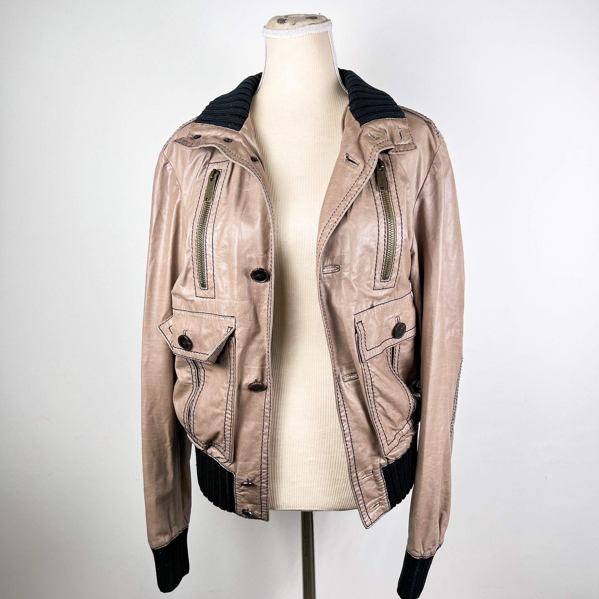 Gucci Madonna Leather Bomber Jacket