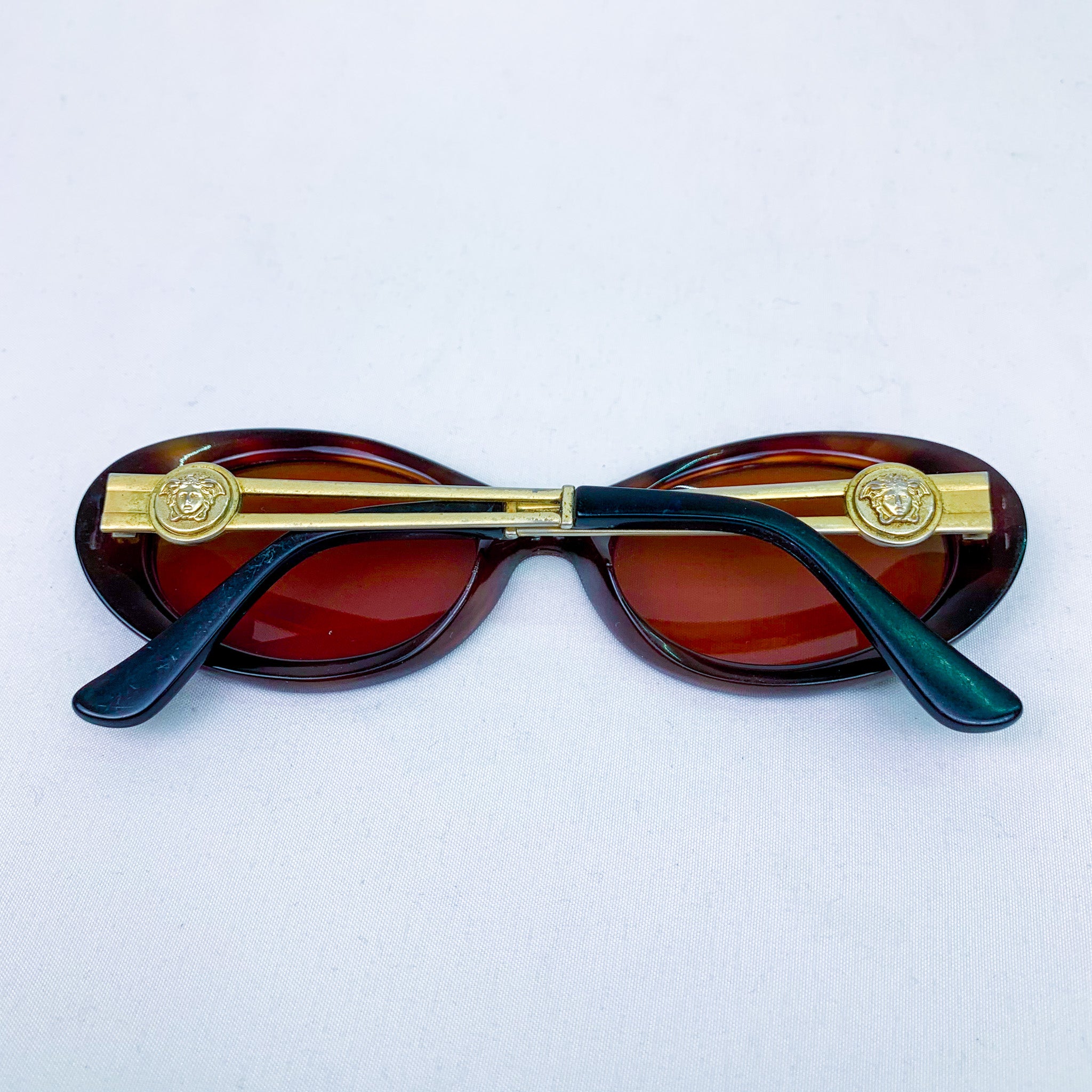 小物 GIANNI VERSACE archive Sunglasses Medusa Gianni Versace Vintage 1996 Oval Eye Medusa Sunglasses – Double Take
