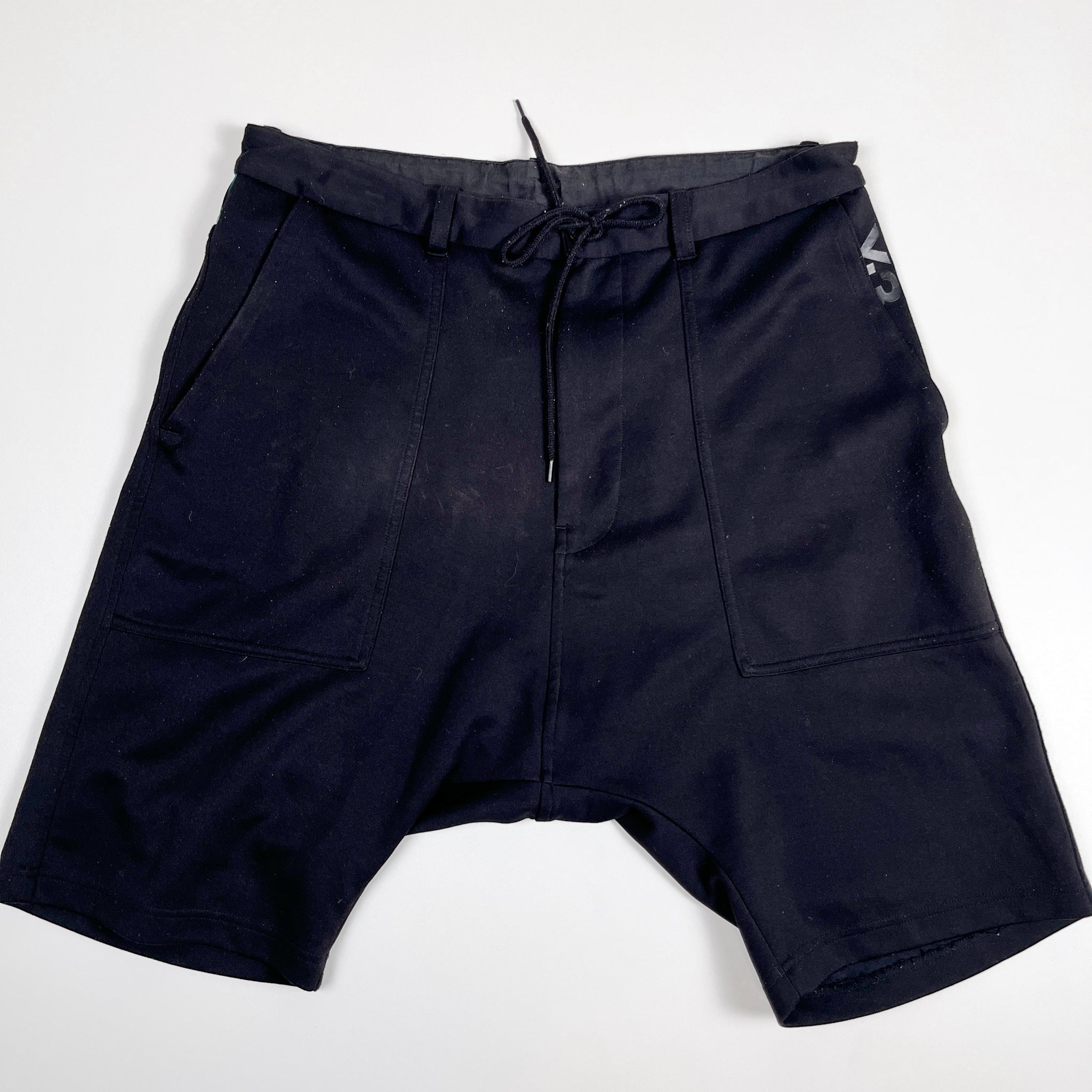 Adidas Y 3 Yohji Yamamoto Drop Crotch Sarouel Shorts