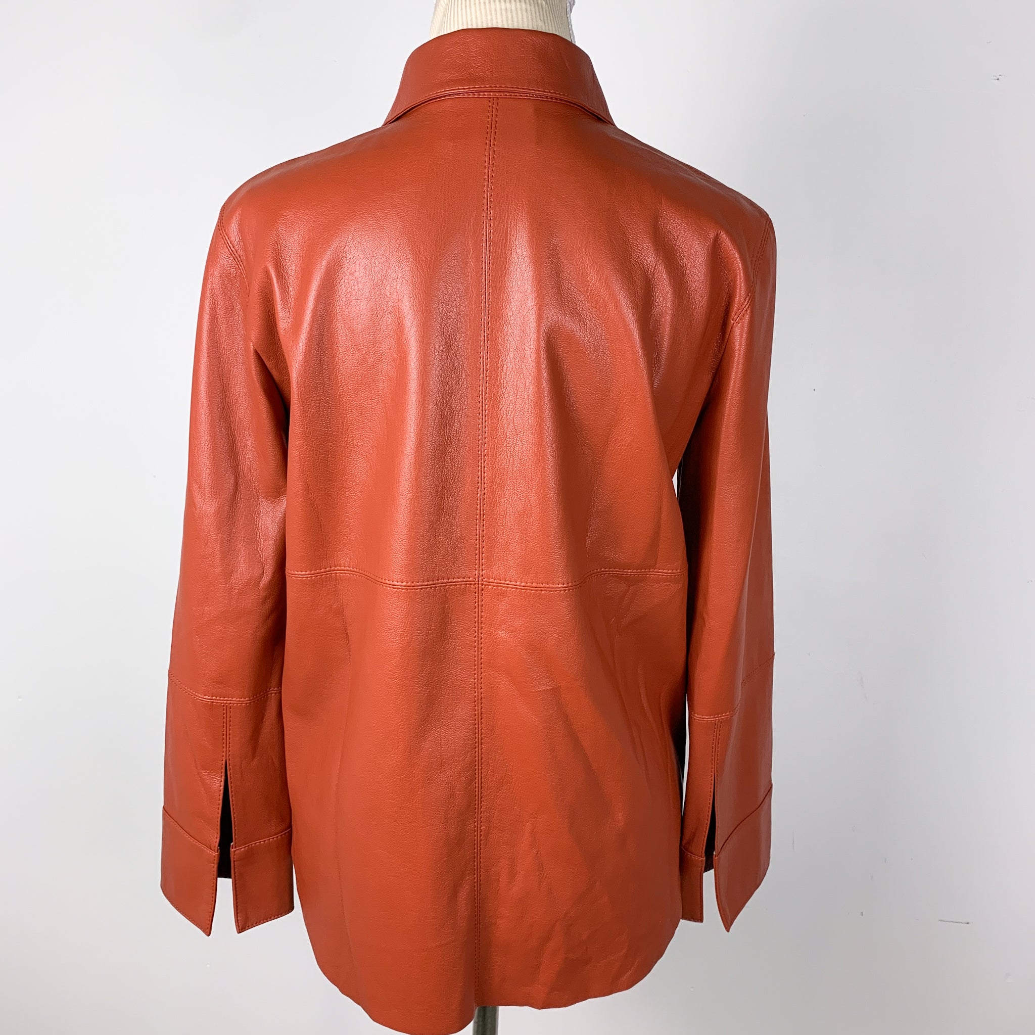 Nanushka Vegan Leather Button Up Shirt – Double Take