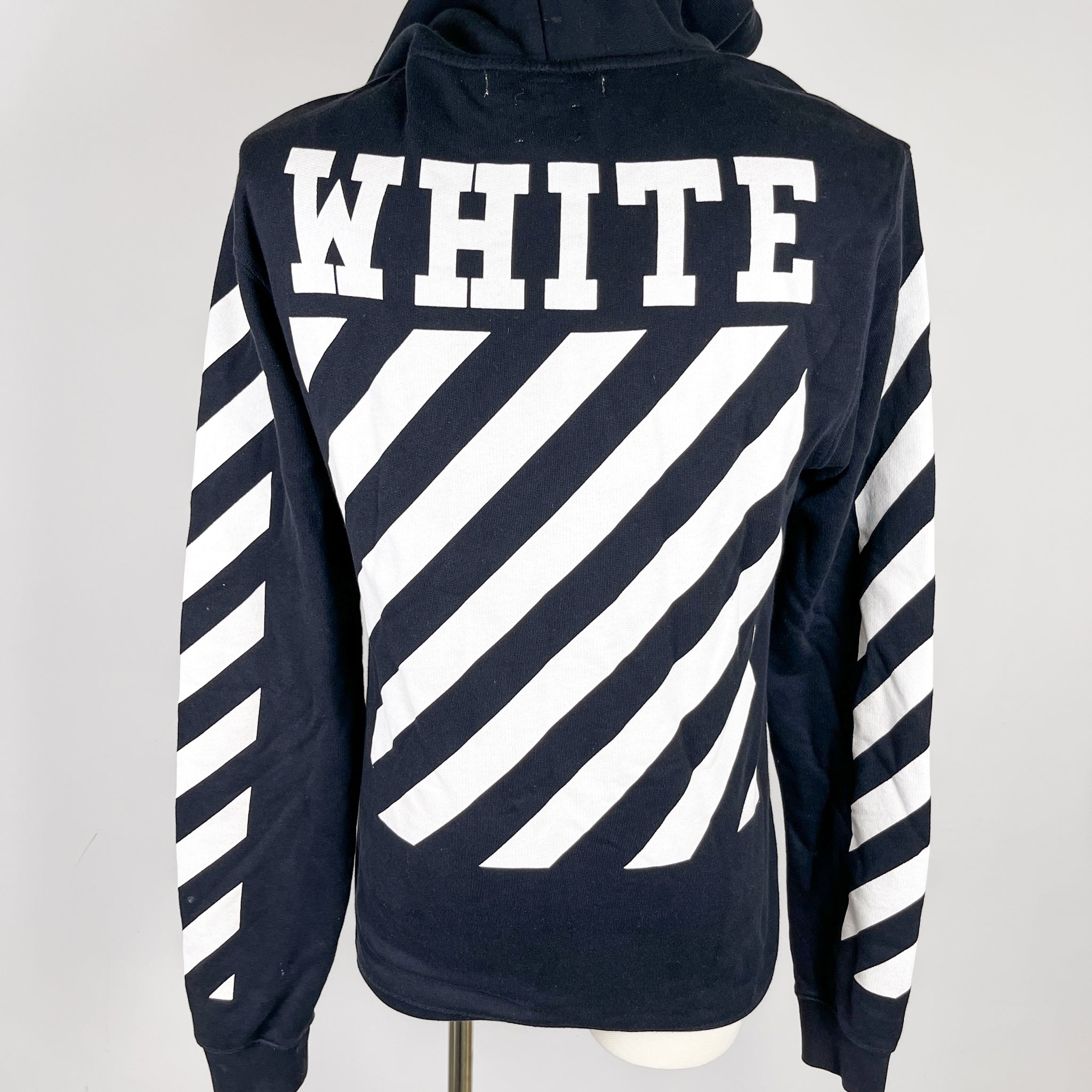 Blue collar off white hoodie hotsell