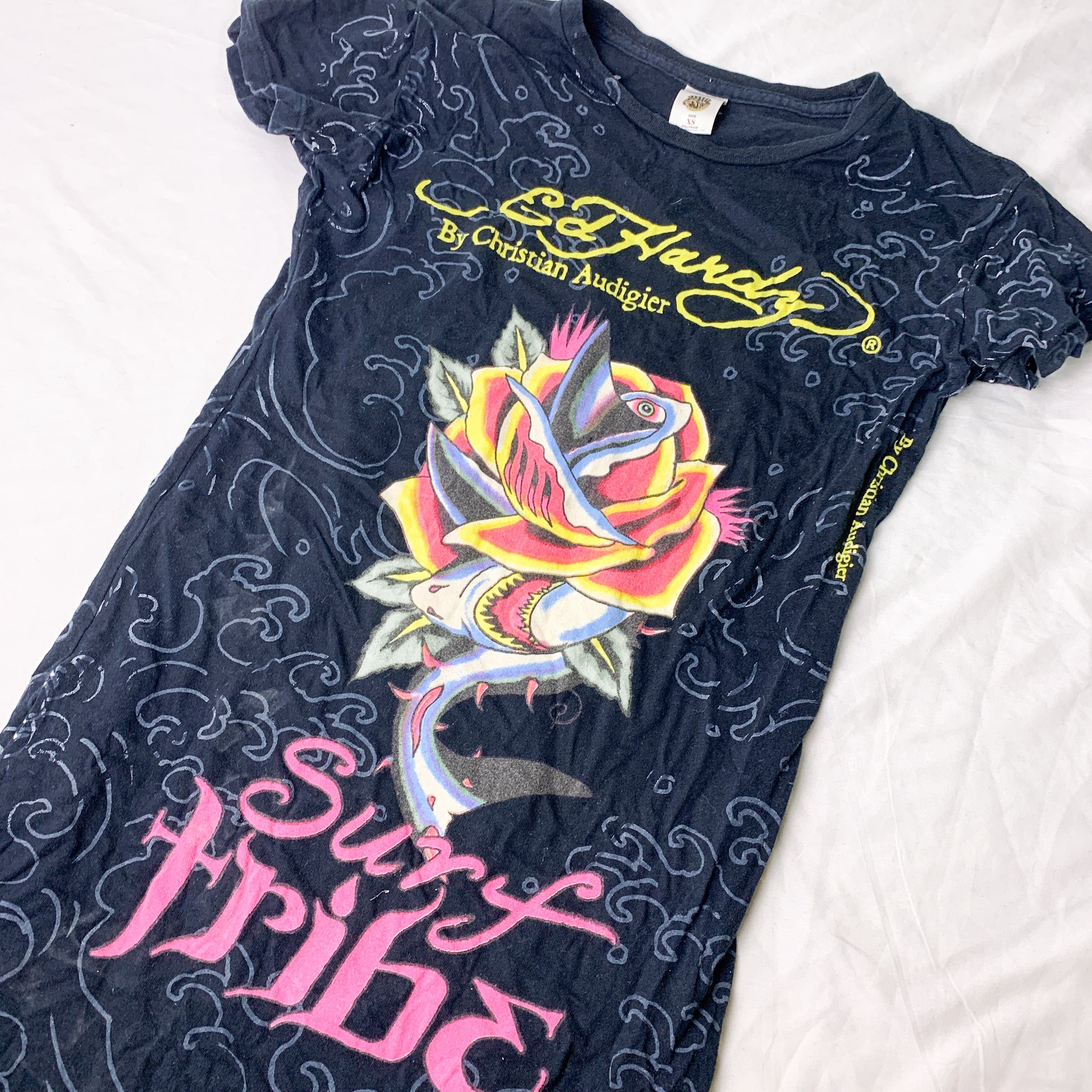 Ed Hardy Surf Tribe Y2K Tee Shirt – Double Take