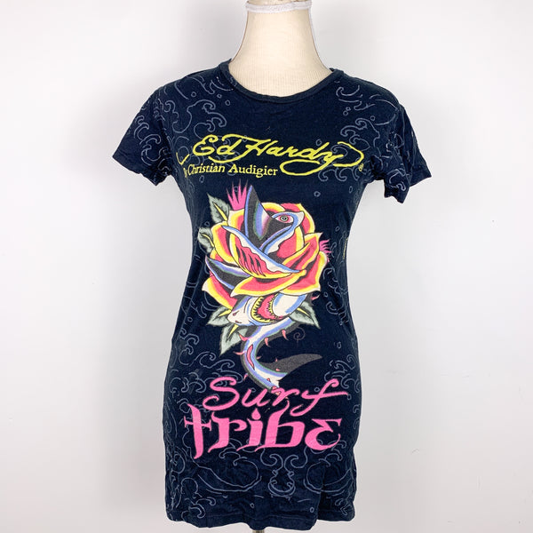 Ed Hardy Surf Tribe Y2K Tee Shirt – Double Take