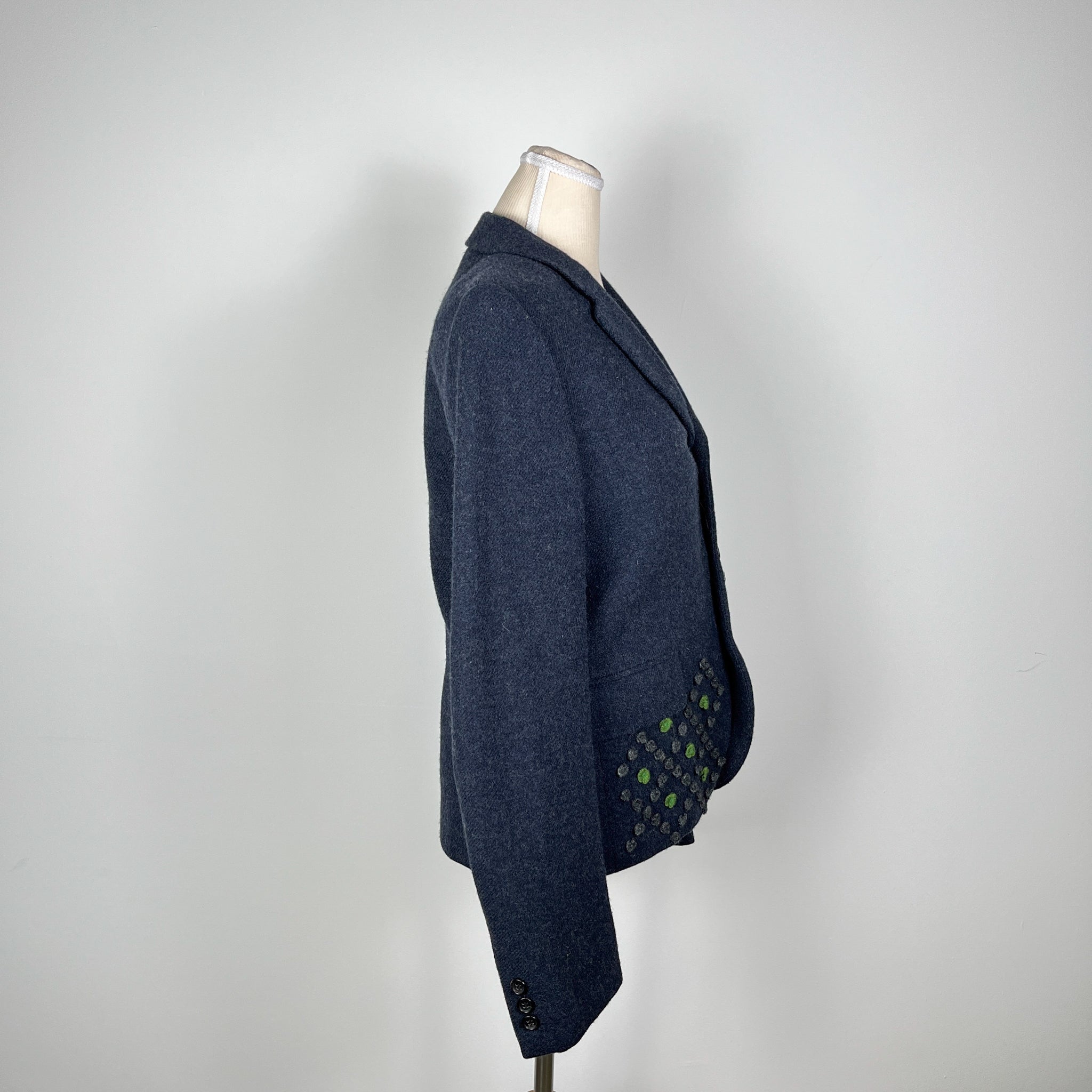 Comme Des Garcons Homme Plus AW2013 Wool Geometric Embroidery