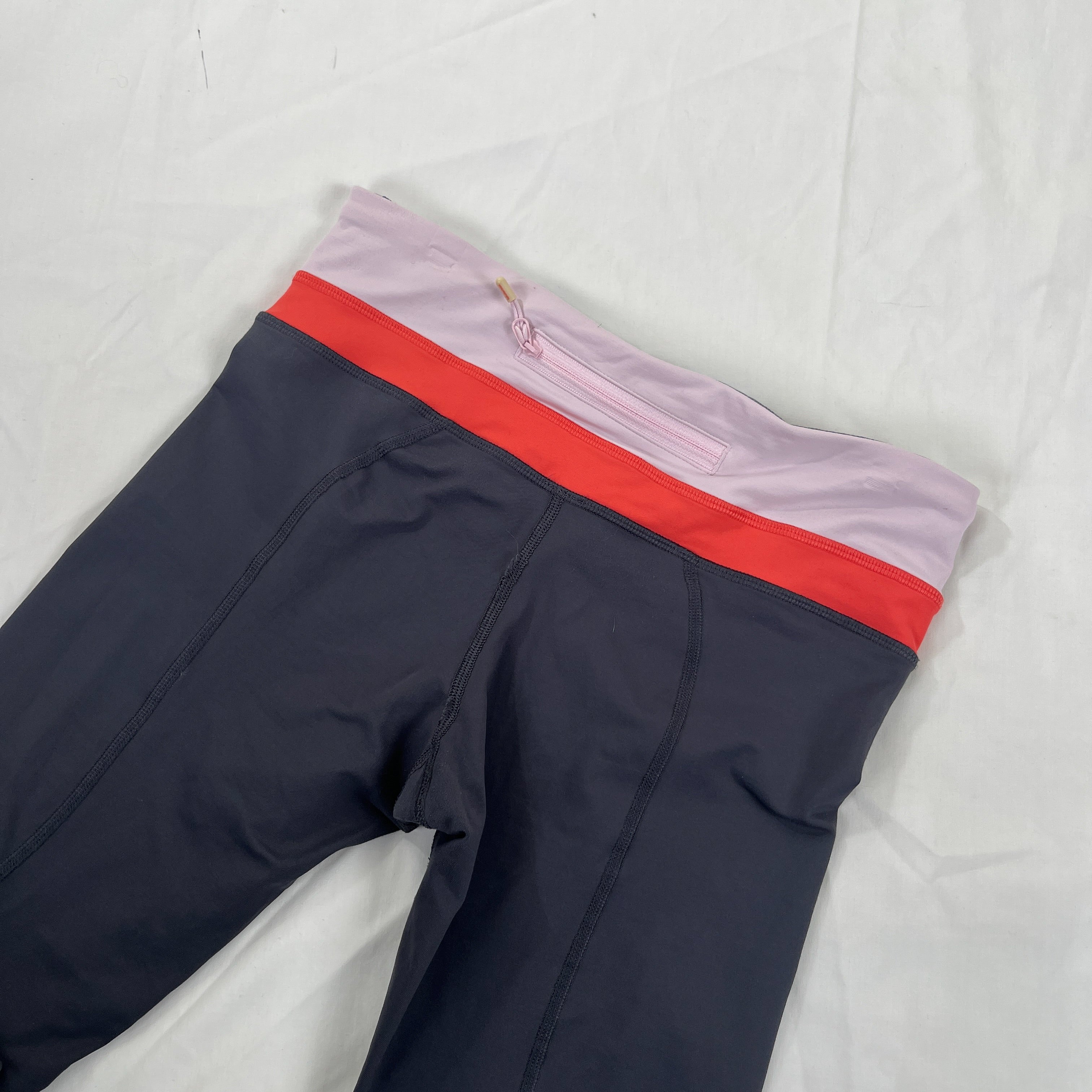 Lululemon Colour Blocked Pink and Grey Leggings – Double Take