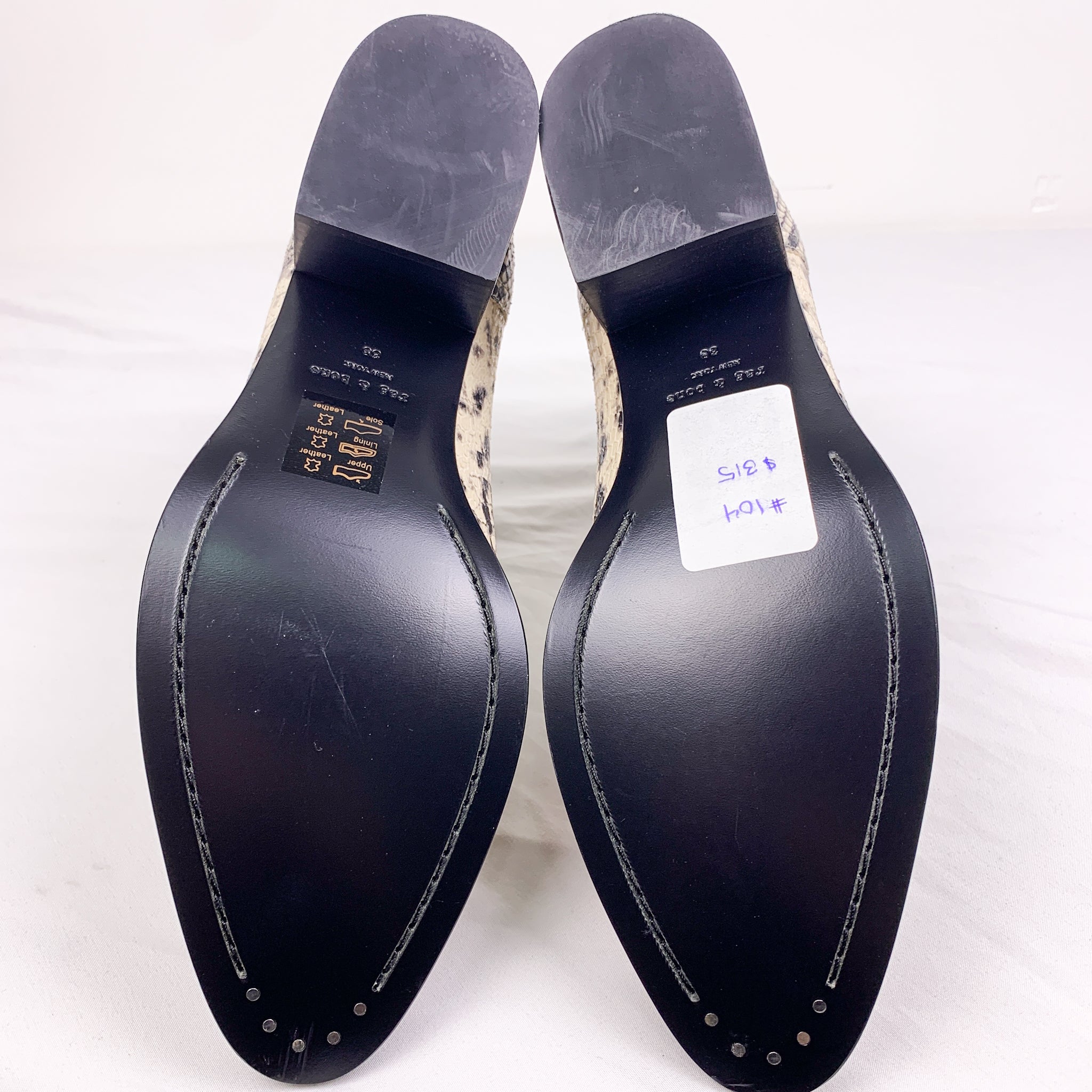 Brand New Rag & Bone Walker Snakeskin Leather Boot – Double Take